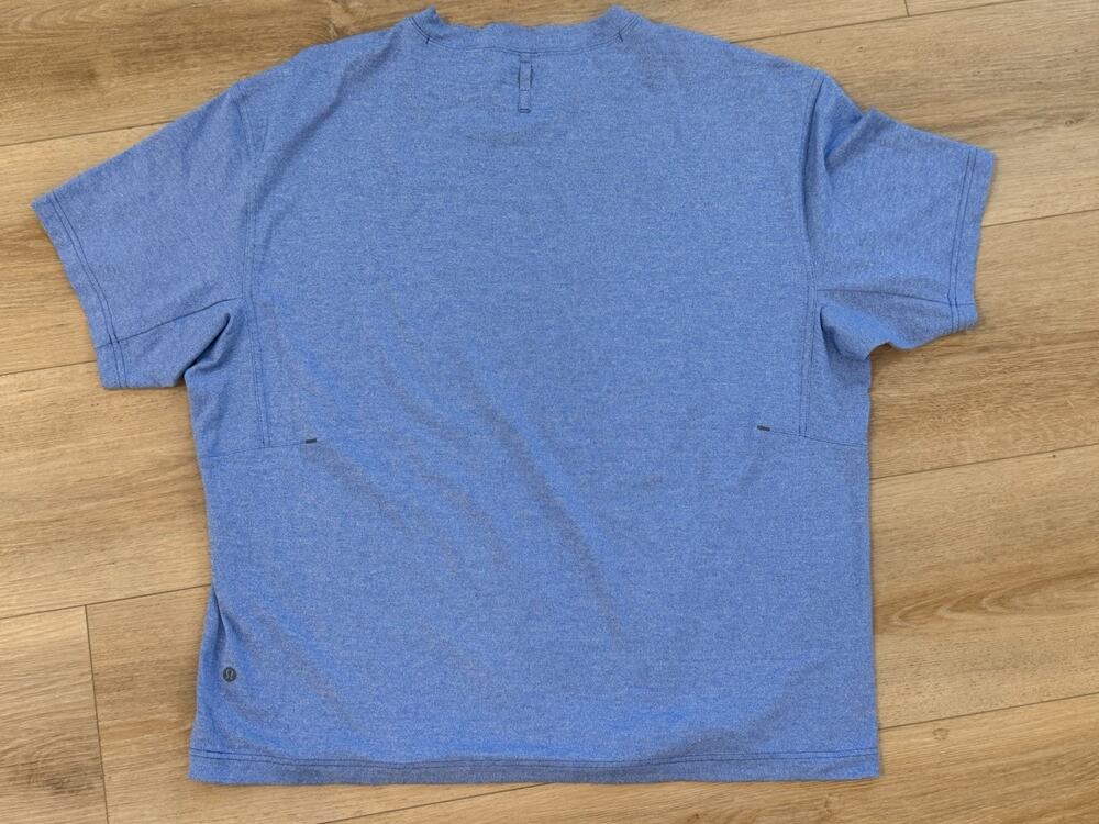 Lululemon Size XXL “Better Each Day" Men's Blue Short-Sleeve Shirt
